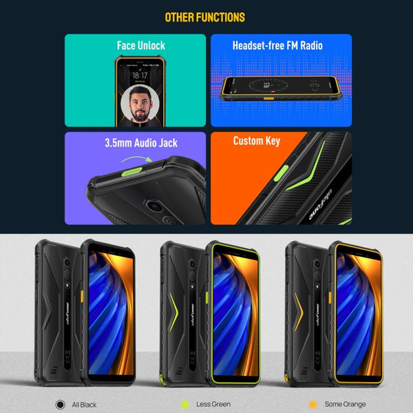 Ulefone Armor X12 Pro, IP68/IP69K Rugged Phone, 5.45 inch Android 14 MediaTek Helio G36 Octa Core, Network: 4G, NFC