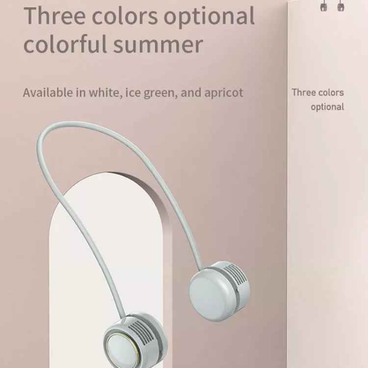 DQ210 Portable Hanging Neck Mute Aroma Diffuser Small Fan(Ice Green)