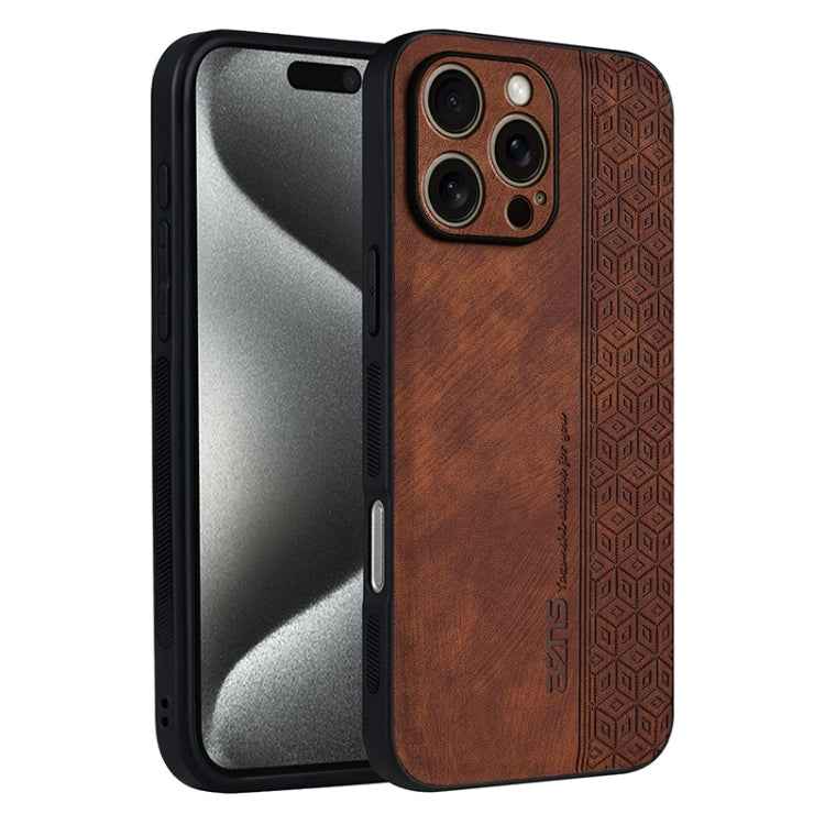 AZNS 3D Embossed Skin Feel Phone Case, For iPhone 16e, For iPhone 16 Pro Max, For iPhone 16 Pro, For iPhone 16 Plus