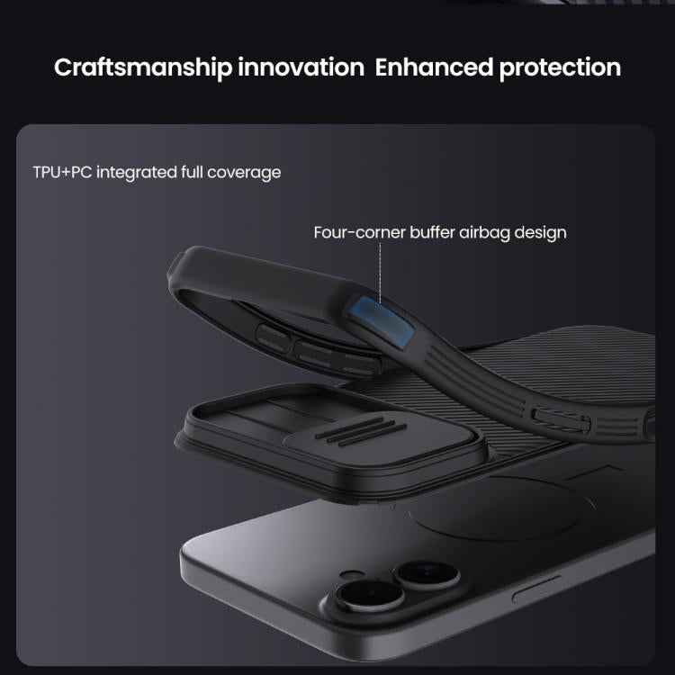 NILLKIN CamShield Pro PC Phone Case, For iPhone 17, For iPhone 16e, For iPhone 16 Plus, For iPhone 16, For iPhone 15 Plus, For iPhone 15