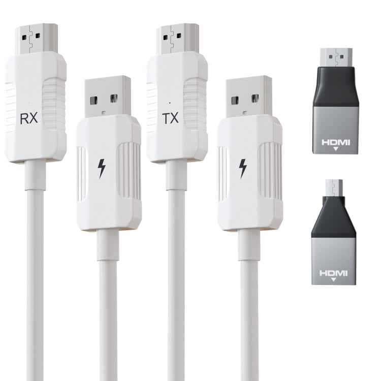 THT-020-8-1 4 in 1 HDMI Transmitter Wireless Screen Sharer Set(White)