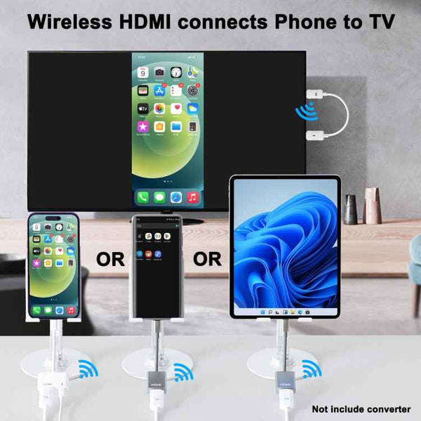 THT-020-8-1 4 in 1 HDMI Transmitter Wireless Screen Sharer Set(White)