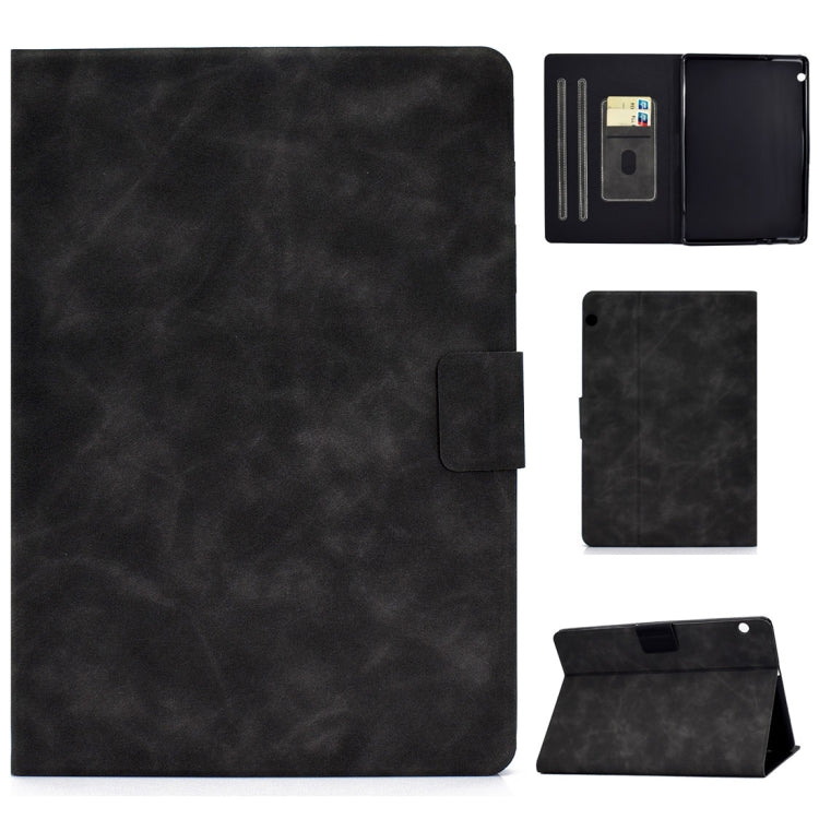 Cowhide Texture Horizontal Flip Leather Case with Holder & Card Slots & Sleep / Wake-up Function, For Huawei MatePad T8, For Huawei MediaPad T5, For Lenovo M10 Plus TB-X606F