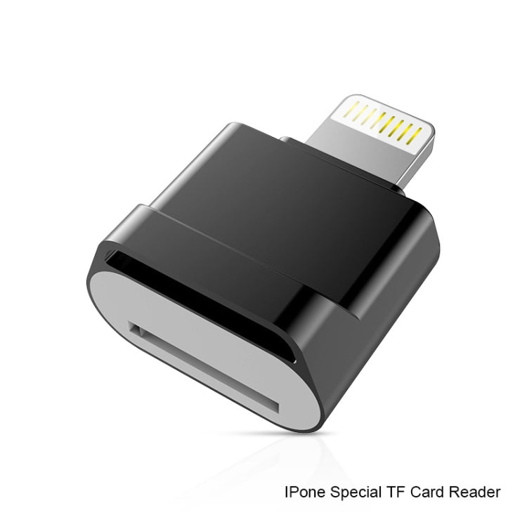 MicroDrive 8pin To TF Card Adapter Mini iPhone & iPad TF Card Reader, Card Reader, 16GB, 32GB, 64GB, 128GB