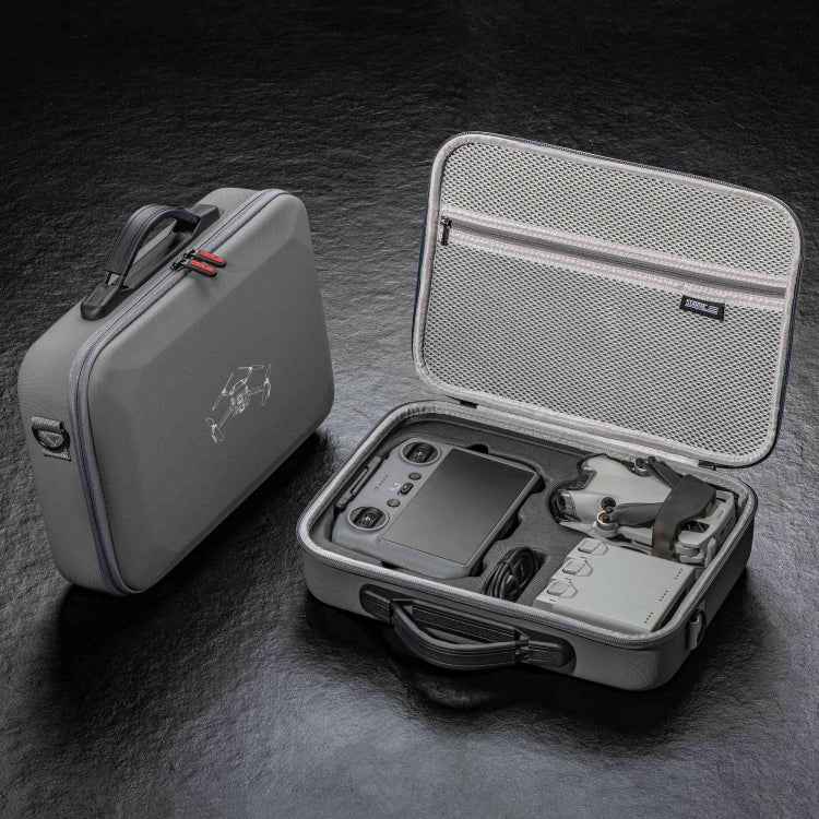 For DJI Mini 4 Pro / RC 2 with Screen STARTRC Shoulder Storage Bag PU Handbag(Grey)