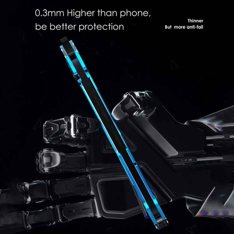 For iPhone 15 Pro Max R-JUST RJ17 Shockproof Armor Metal Phone Case(Black)