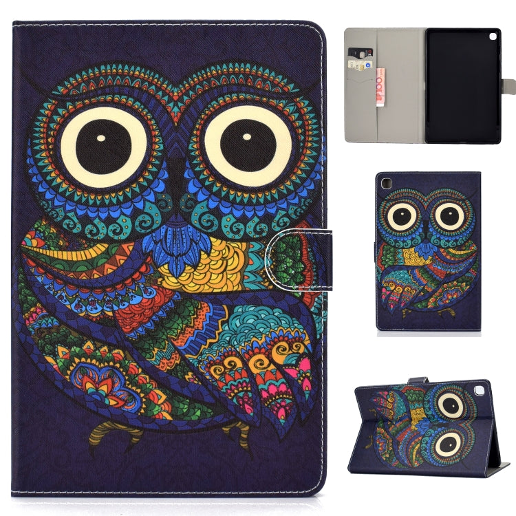 Colored Drawing Pattern Horizontal Flip PU Leather Case with Holder & Card Slot & Sleep / Wake-up Function