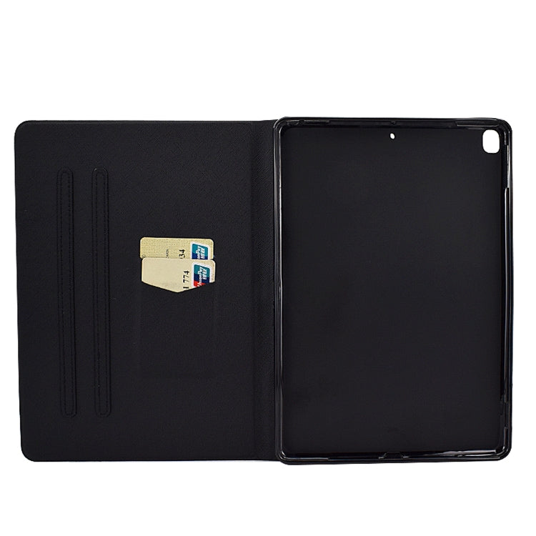 TPU Electric Pressed Horizontal Flip Leather Case with Holder & Card Slot & Sleep / Wake-up Function, For iPad 10.2 / 10.5 / iPad Air 10.5 2019, For iPad Air / Air 2  / iPad 9.7 2017 / 2018, For iPad Pro 11 2020 / 2018                                  ...