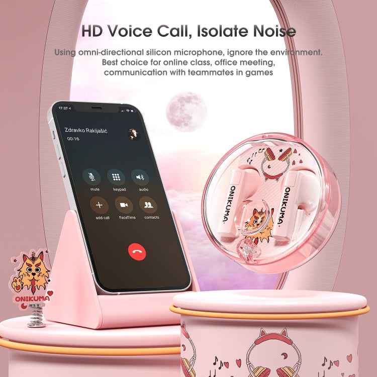 ONIKUMA T301 Transparent Cartoon Wireless Bluetooth Earphone