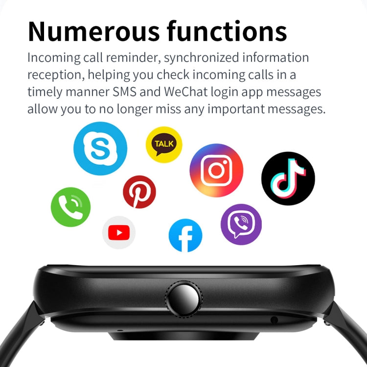 AK58 1.96 inch Screen Bluetooth Smart Watch, Support Health Monitoring & 100+ Sports Modes