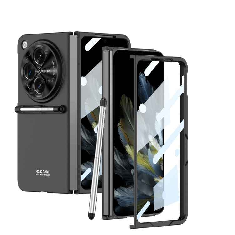 GKK Ultra-thin Full Coverage Phone Flip Case with Pen, For OPPO Find N3 / OnePlus Open