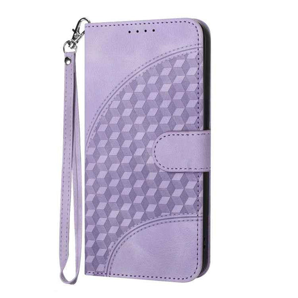YX0060 Elephant Head Embossed Phone Leather Case with Lanyard, For iPhone XS Max, For iPhone 8 Plus / 7 Plus