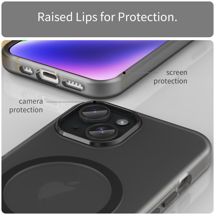 MagSafe Frosted Translucent TPU + PC Full Coverage Phone Case