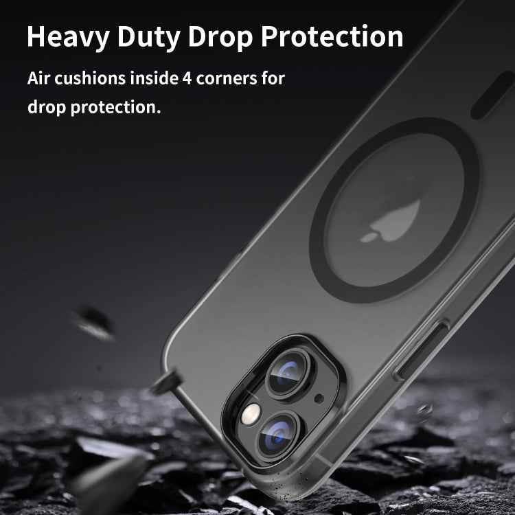 MagSafe Frosted Translucent TPU + PC Full Coverage Phone Case, For iPhone 16, For iPhone 15 Pro Max