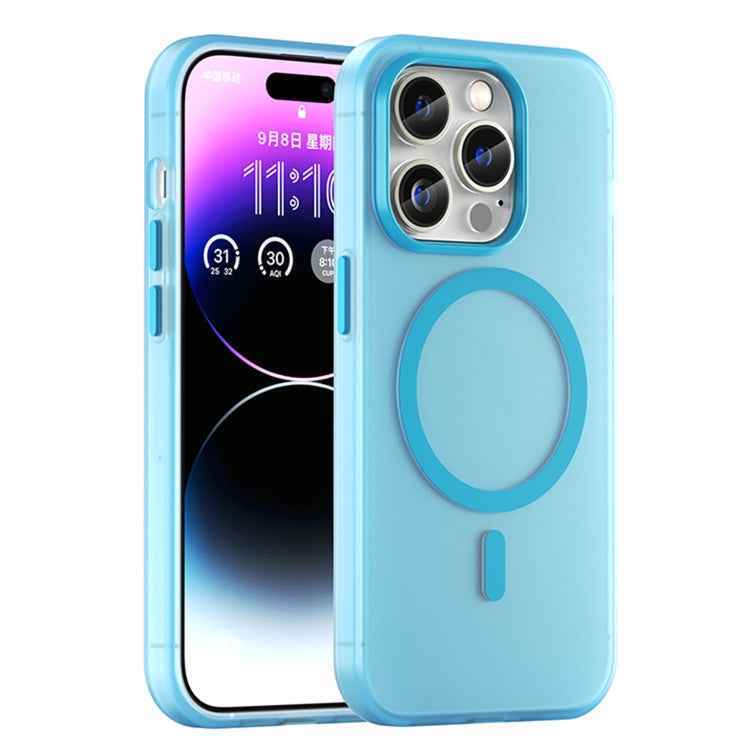 MagSafe Frosted Translucent TPU + PC Full Coverage Phone Case, For iPhone 14 Pro Max, For iPhone SE 2022 / 2020 / 8