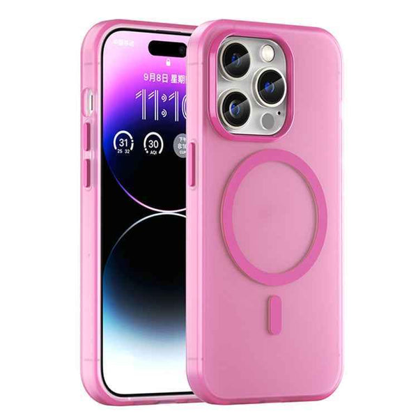 MagSafe Frosted Translucent TPU + PC Full Coverage Phone Case, For iPhone 14 Pro Max, For iPhone SE 2022 / 2020 / 8