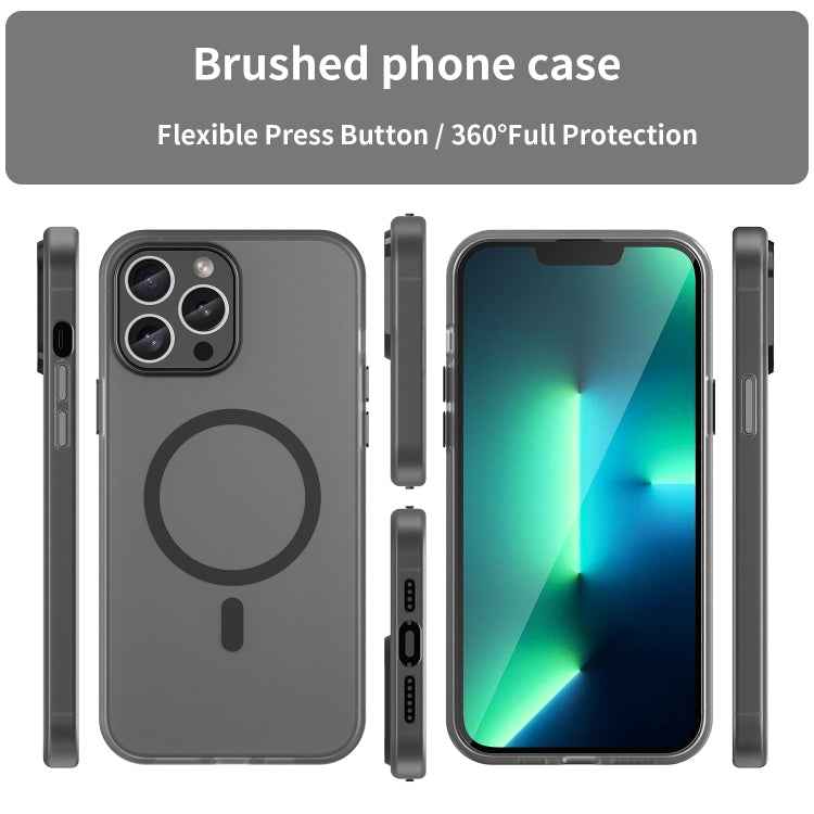 MagSafe Frosted Translucent TPU + PC Full Coverage Phone Case, For iPhone 13 Pro Max, For iPhone 13 Pro