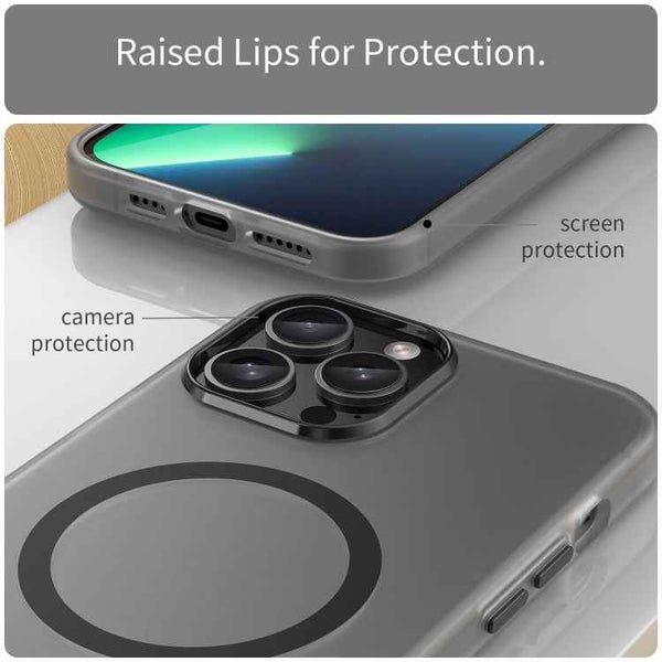 MagSafe Frosted Translucent TPU + PC Full Coverage Phone Case, For iPhone 13 Pro Max, For iPhone 13 Pro