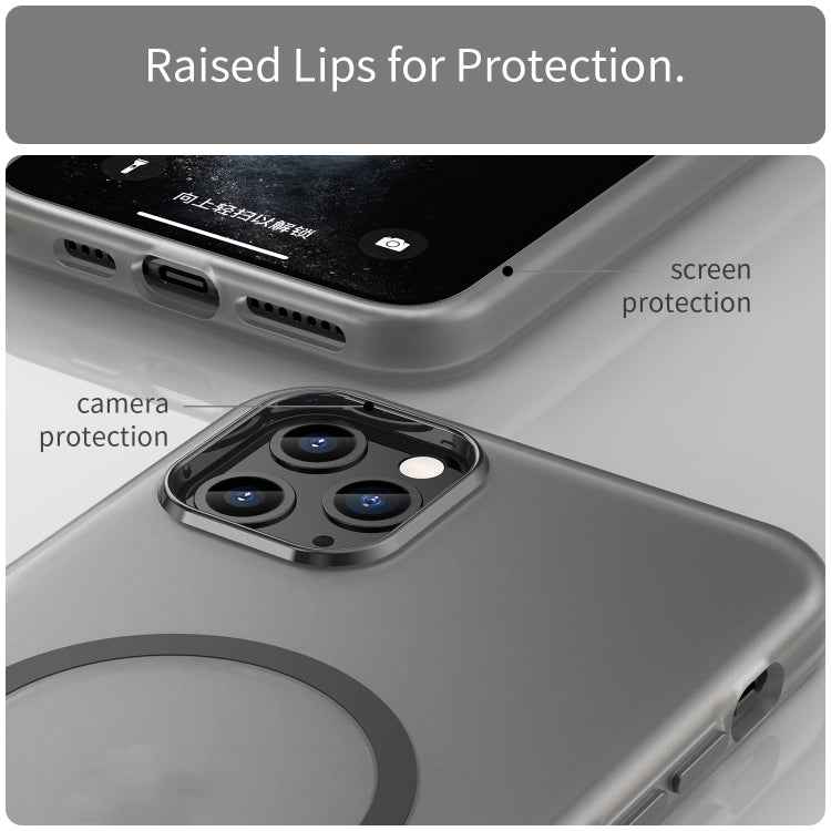 MagSafe Frosted Translucent TPU + PC Full Coverage Phone Case, For iPhone 11 Pro Max, For iPhone 11