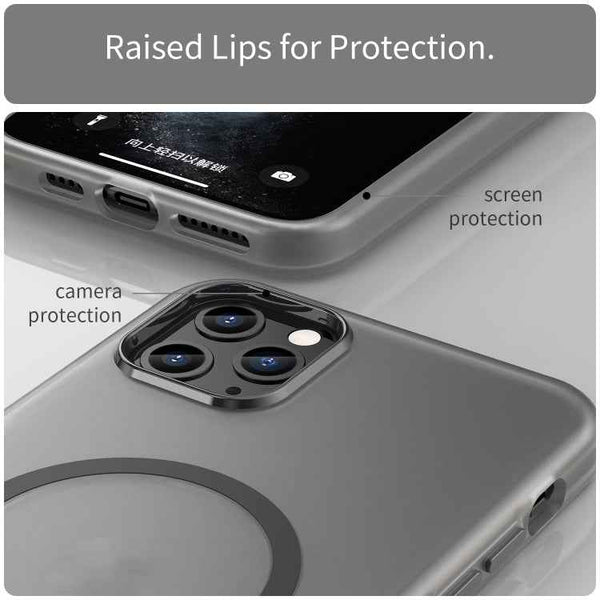 MagSafe Frosted Translucent TPU + PC Full Coverage Phone Case, For iPhone 11 Pro Max, For iPhone 11