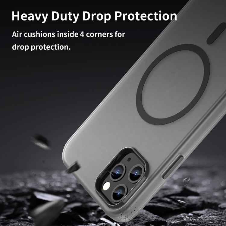 MagSafe Frosted Translucent TPU + PC Full Coverage Phone Case, For iPhone 11 Pro Max, For iPhone 11