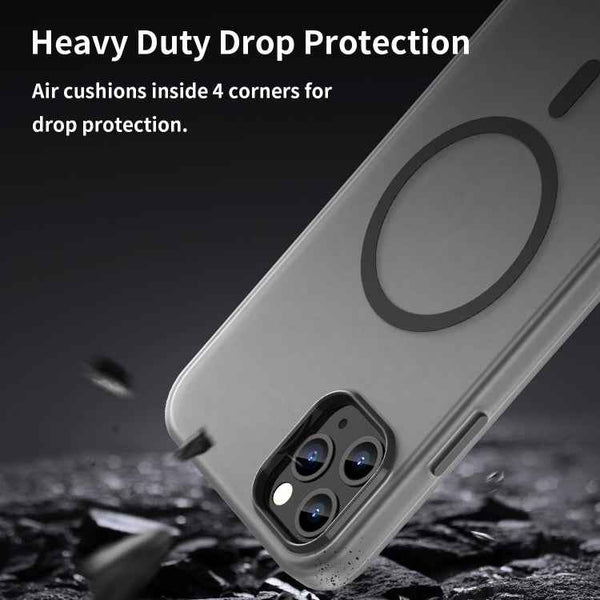 MagSafe Frosted Translucent TPU + PC Full Coverage Phone Case, For iPhone 11 Pro Max, For iPhone 11