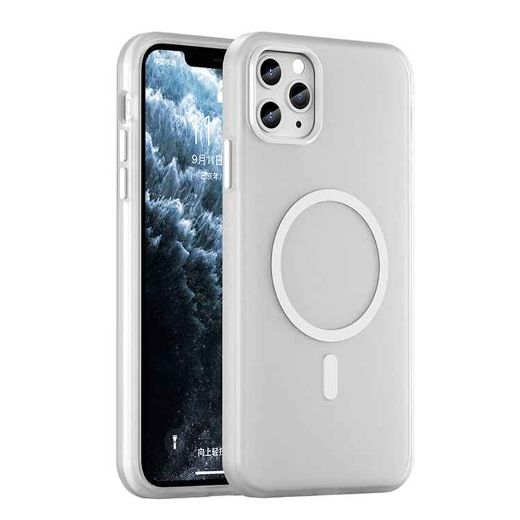MagSafe Frosted Translucent TPU + PC Full Coverage Phone Case, For iPhone 11 Pro Max, For iPhone 11