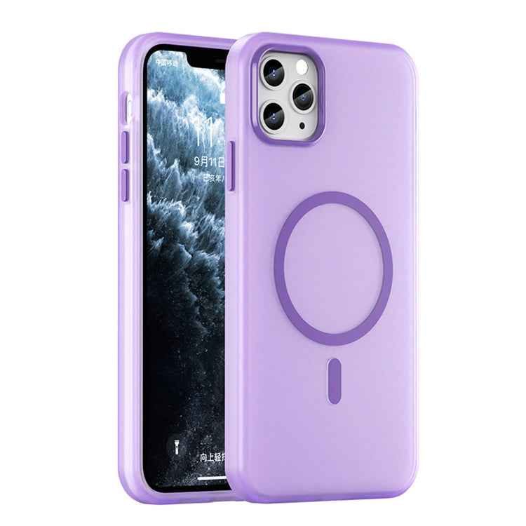 MagSafe Frosted Translucent TPU + PC Full Coverage Phone Case, For iPhone 11 Pro Max, For iPhone 11