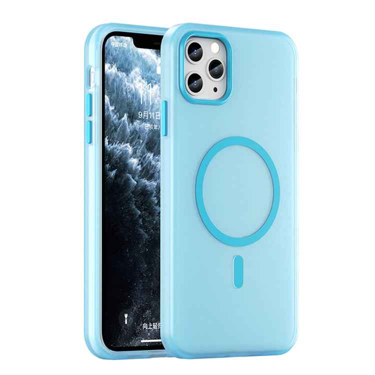 MagSafe Frosted Translucent TPU + PC Full Coverage Phone Case, For iPhone 11 Pro Max, For iPhone 11