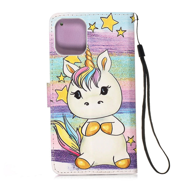 Painted Flat Texture Leather Case with Lanyard & Card Slot & Wallet & Holder, For iPhone 12 Pro Max