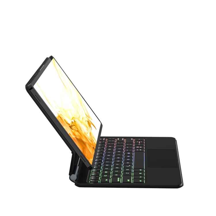 For Samsung Galaxy Tab S9 FE/S9/S8 M11P-B-S9 Magnetic Bluetooth Keyboard Leather Tablet Case(Black)