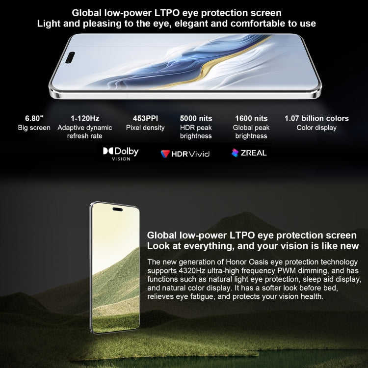 Honor Magic6 Pro,  6.8 inch Magic OS 8.0 Snapdragon 8 Gen 3 Octa Core up to 3.3GHz, Network: 5G, OTG, NFC, Support Google Play