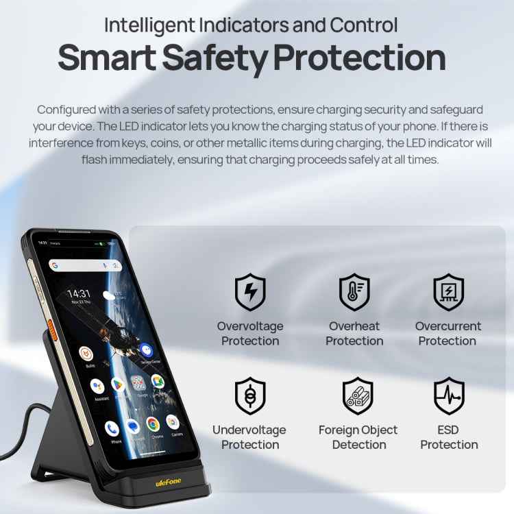 Ulefone WCS01 50W Air-cooled Wireless Charger Stand(Black)