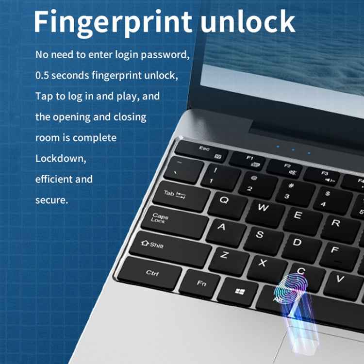 GXMO F152G 15.6 inch Laptop, Windows 11 Intel Alder Lake N95 Quad Core, Support Fingerprint Unlock