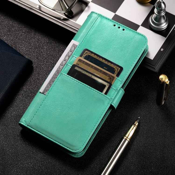 For Samsung Galaxy S24 Ultra 5G Simple 6-Card Wallet Leather Phone Case(Green)