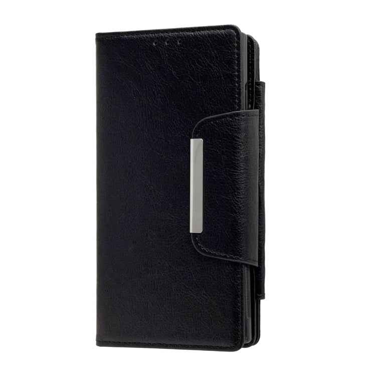 For Google Pixel 9 Pro Multifunctional 7-Card Wallet Leather Phone Case(Black)