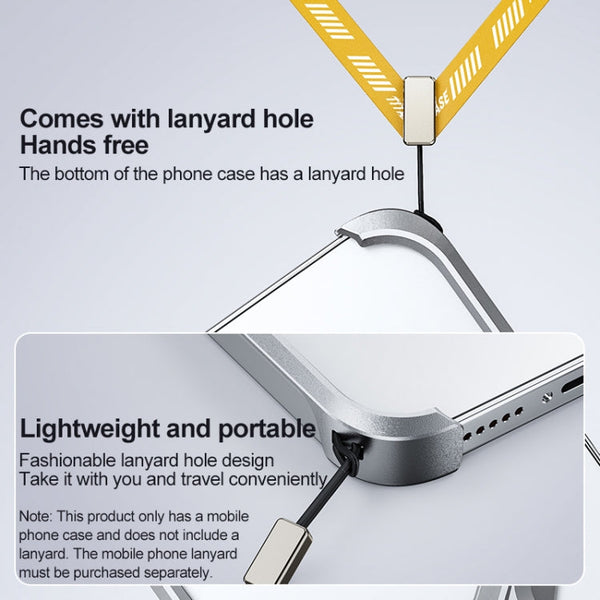 Frameless X-shaped Metal Phone Case