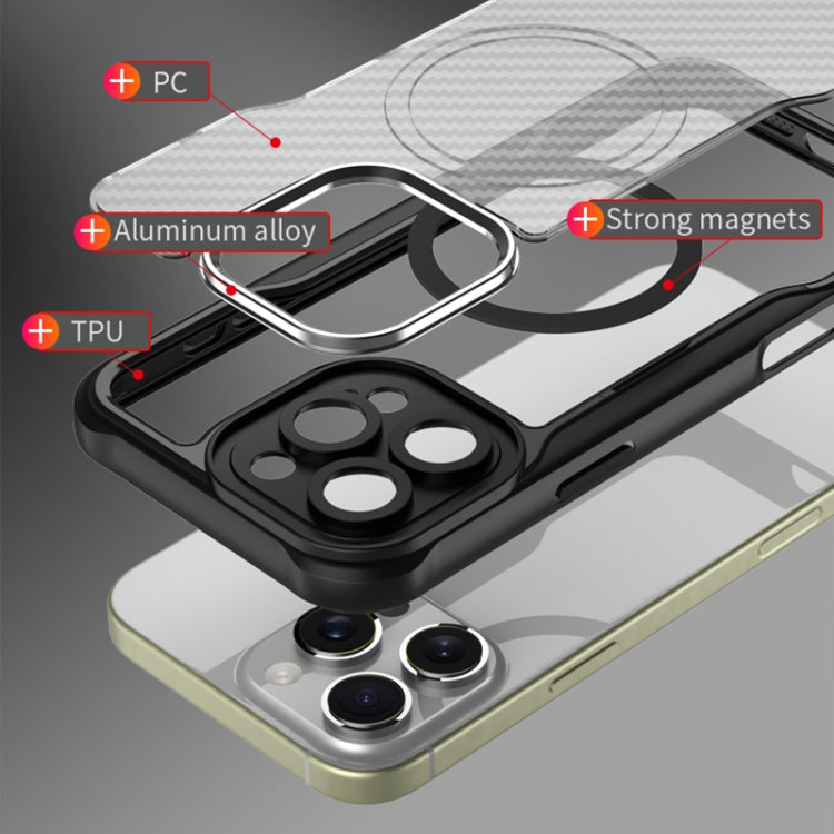 Carbon Fiber Texture MagSafe Translucent Phone Case