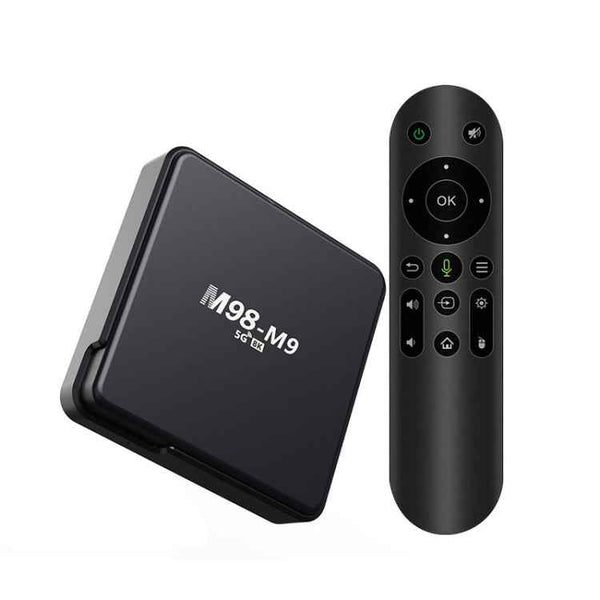M98-M9 Quad-core ARM Cortex-A53 WiFi Bluetooth 4K HD Android TV Box, 2GB+8GB