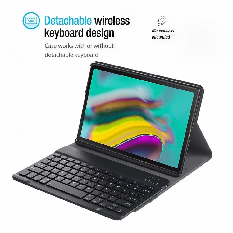 Ultra-thin Detachable Bluetooth Keyboard Leather Case with Stand & Sleep Function & Backlight