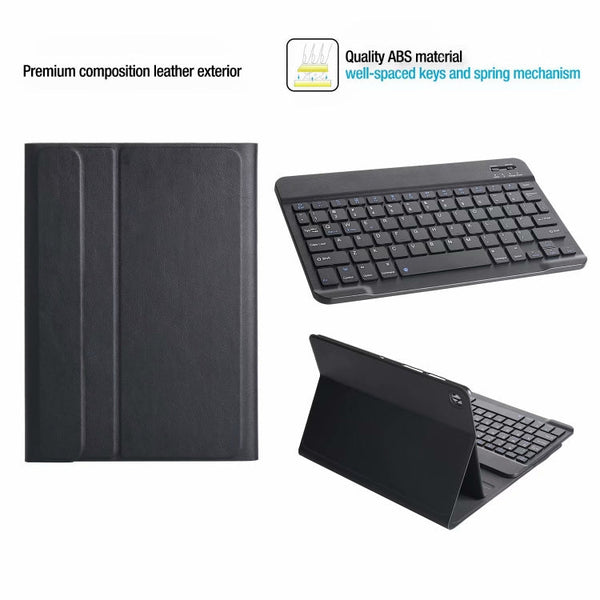 Ultra-thin Detachable Bluetooth Keyboard Leather Case with Stand & Sleep Function & Backlight