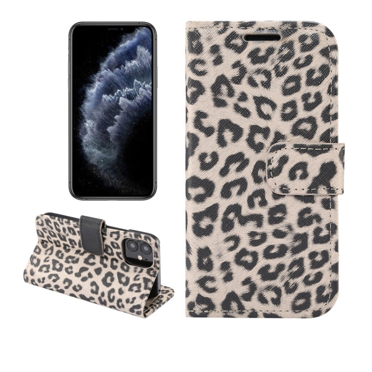 Leopard Print Pattern Horizontal Flip Leather Case with Card Slot and Holder