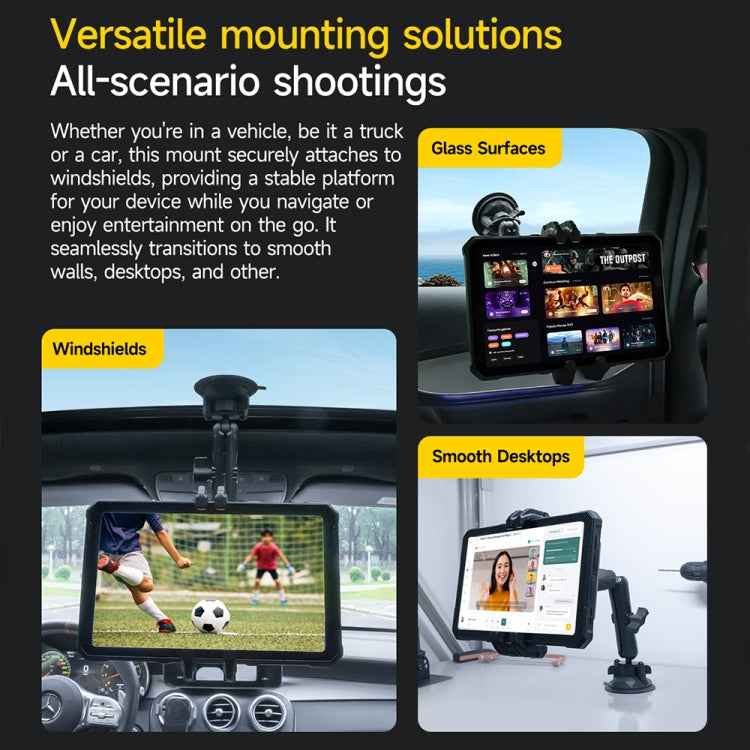 Ulefone UAN02 Armor Mount Max Car Phone Tablet Holder(Black)
