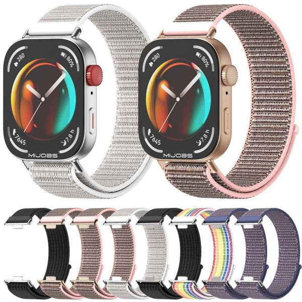 MIJOBS Breathable Nylon Loop Watch Band, For Huawei Watch Fit3