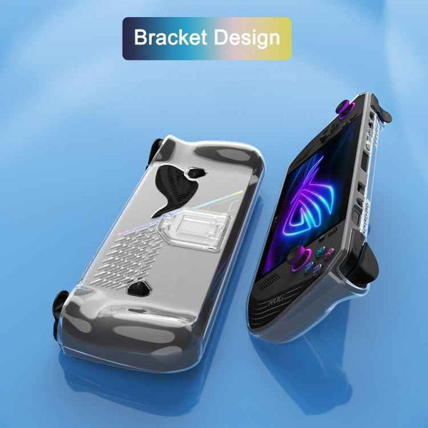 For ASUS ROG Ally X TPU Transparent Protective Case with Holder