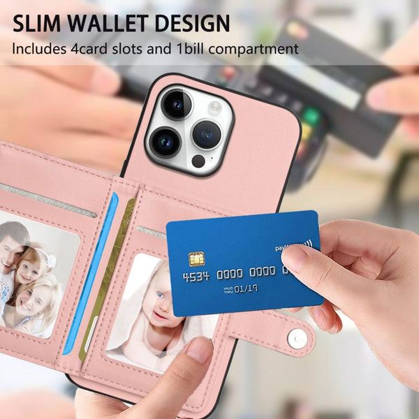 Button Card Bag RFID Anti-theft Phone Case