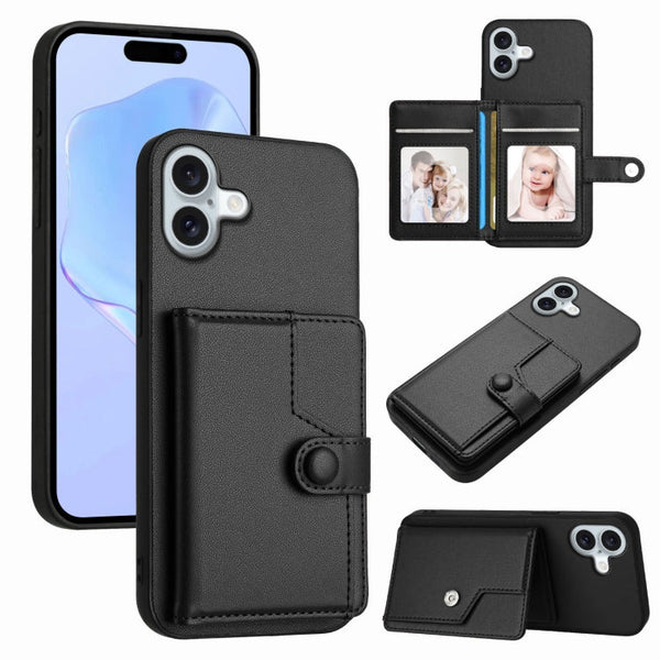 Button Card Bag RFID Anti-theft Phone Case