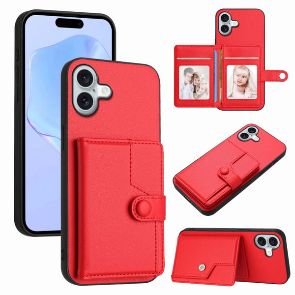 Button Card Bag RFID Anti-theft Phone Case