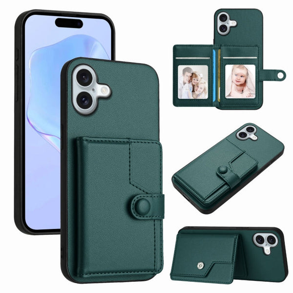 Button Card Bag RFID Anti-theft Phone Case