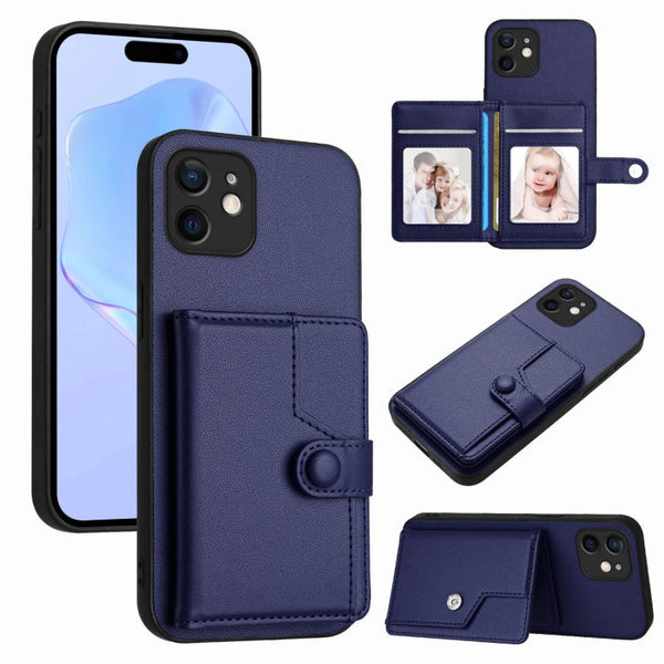 Button Card Bag RFID Anti-theft Phone Case